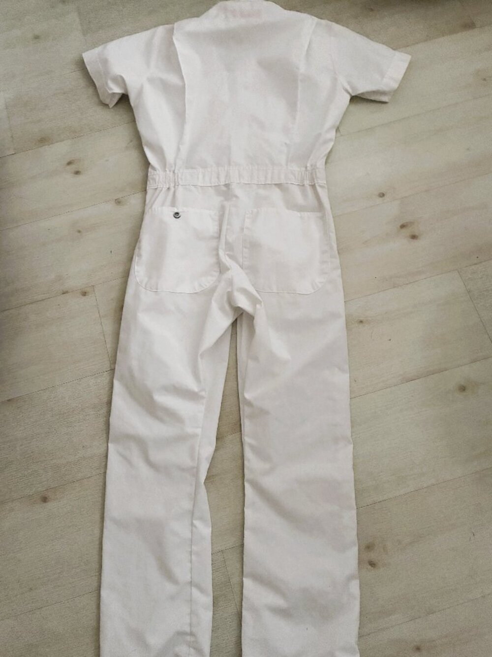 Red Kap White Short Sleeve Speedsuit Workwear Jumpsuit Coveralls Size Small - Picture 3 of 7